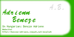 adrienn bencze business card